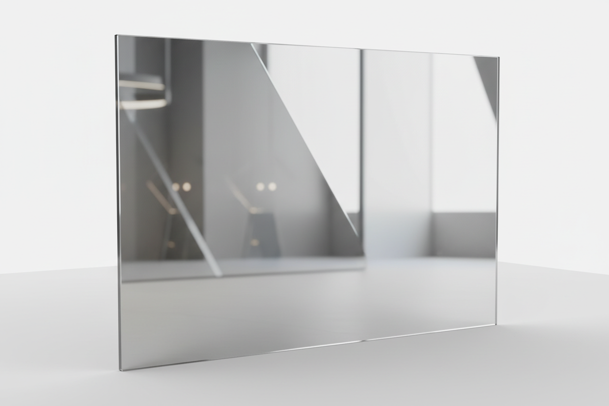 plaque de plexiglas miroir argent