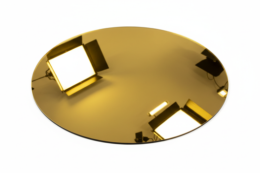 disque plexiglas miroir or