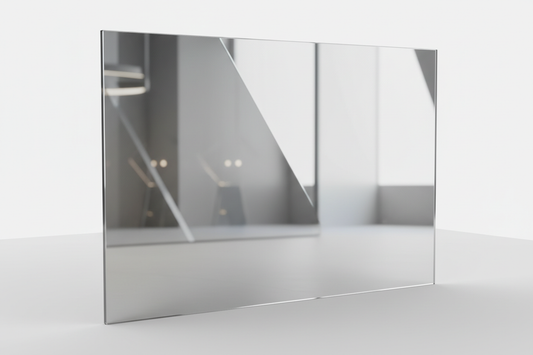 plaque de plexiglas miroir argent
