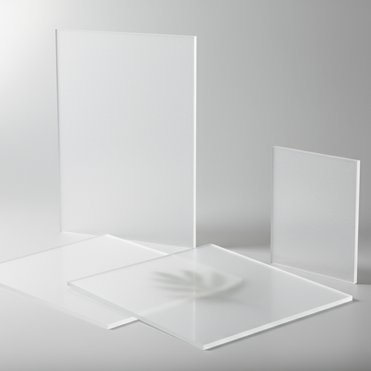 plexiglass satine dépoli transparent